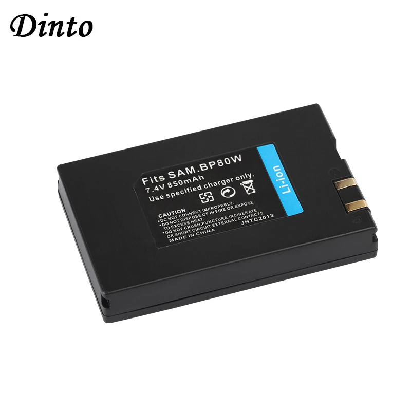 Dinto 1 шт. 850 мА/ч, IA-BP80W IA BP80W IA-BP80WA Li-Ion Камера Батарея для samsung SC-D381 SC-D382 D385 DX103 VP-DX100i BP 80 Вт