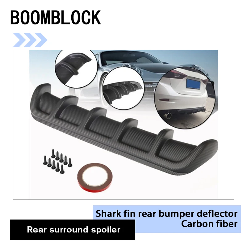 

Auto Car Rear Bumper Chassis Shark Deflector Stickers For Ford Focus 2 3 VW Tiguan 2017 BMW X5 E53 Honda Civic Lada Accessories