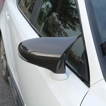 

QHCP Carbon Fiber Rearview Mirror Shell Auto Accessories Rearview Mirror Edge Guards Cover For Lexus IS300 200T 250 CT200 GS300