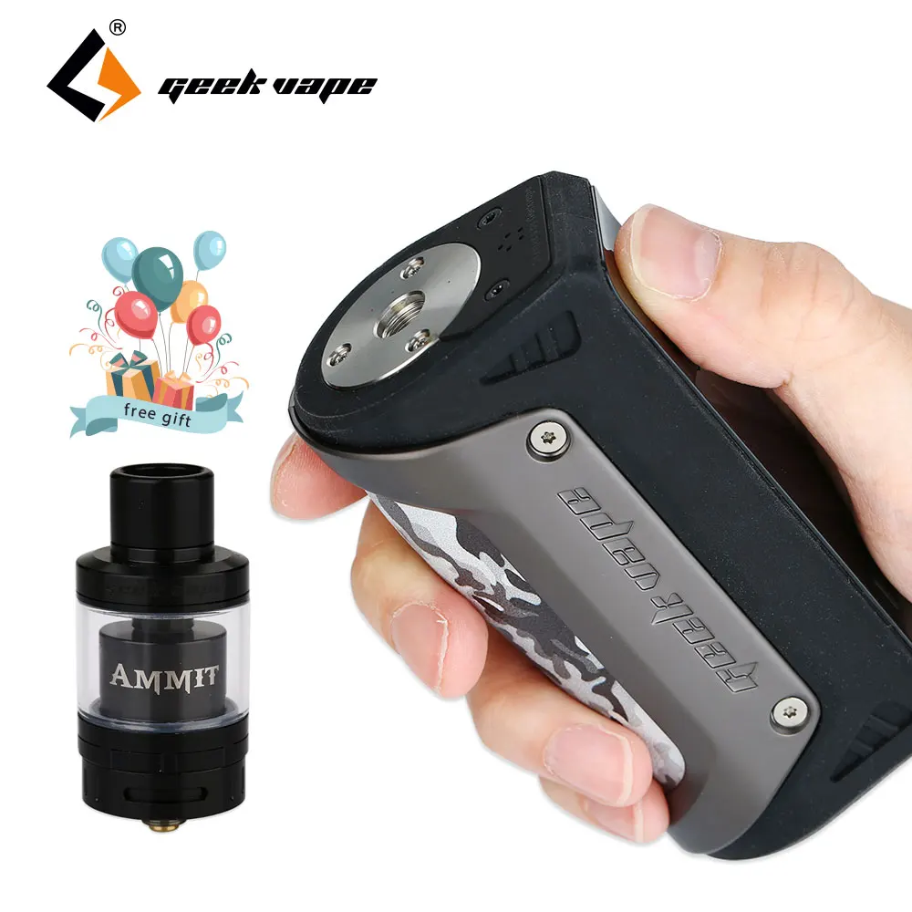 

Original 100W GeekVape Aegis TC MOD with GeekVape Ammit 25 RTA Tank Atomizer 2ml/5ml Capacity No Battery E cigs Aegis Vape Kit