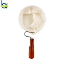 OBR многоразовый фильтр для кофе с деревянной ручкой фланелевая ткань Кофе Сито для кастрюли эспрессо кофе пакеты фильтров чай мешок ситечко