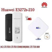 Разблокированный huawei e3272s-210 LTE USB флешки Fdd 800/1800/2600 аппарат, который не привязан к оператору сотовой связи 2600 модем+ 4G CRC9 35DBI антенна