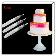 3 шт. DIY Декор для торта ручка для окрашивания воды для украшения акварельных тортов кисть для воды ручка новая