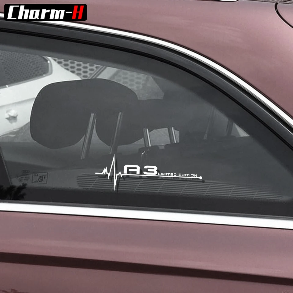 Compatible product AUDI S3 Wing Mirror Glass Silver Frosted Car Vinyl Stickers