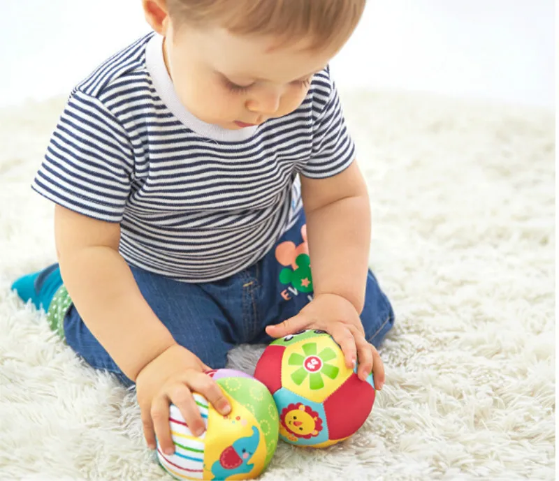 1 шт Мягкие игрушки шарики детские шарики игрушки, погремушки для младенцев Бодибилдинг животных мяч для 0-12 месяцев цвет случайным образом