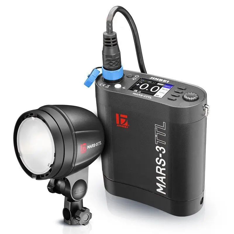 

Jinbei MARS-3 300W 300WS 1/8000s HSS TTL Studio Strobe Flash with Battery Pack