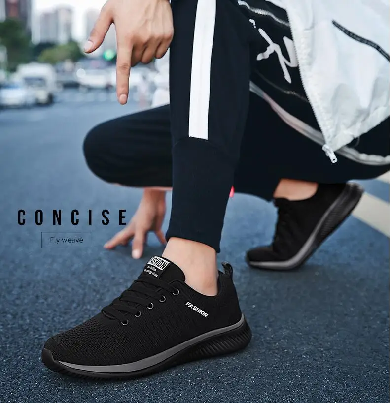 Mens New Mesh Men Casual Shoes Lac-up Men Shoes Lightweight Comfortable Breathable Walking Sneakers Tenis Feminino Zapatos