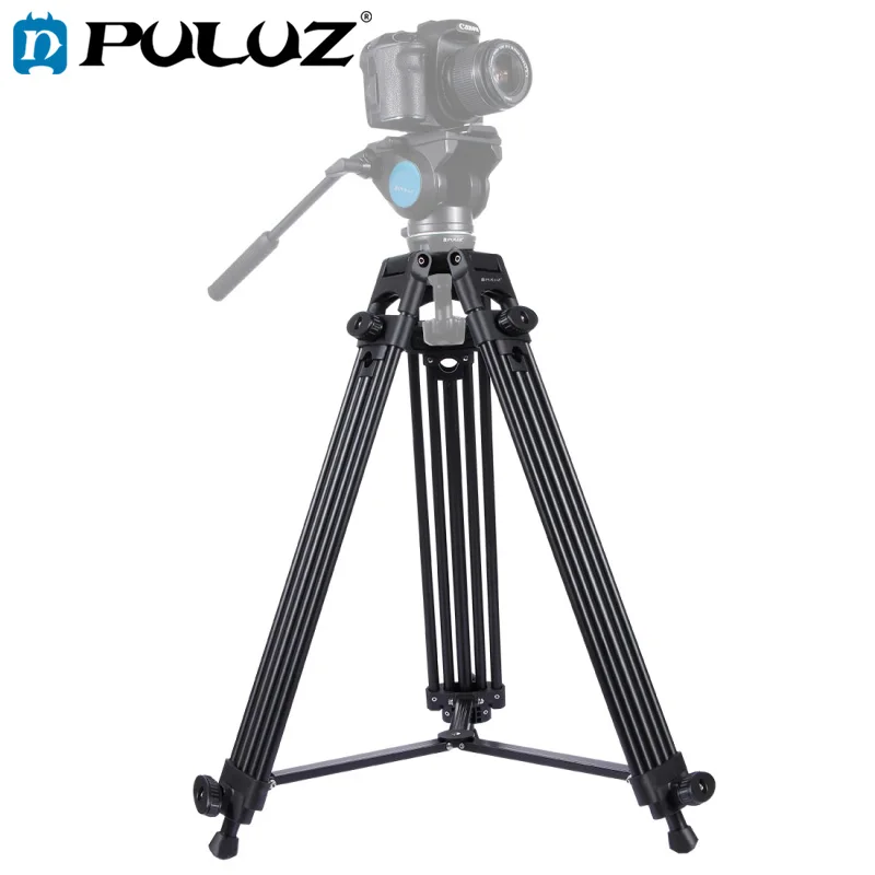 

PULUZ Professional Tripod For DSLR / SLR Camera Heavy Duty Video Camcorder Aluminum Alloy Adjustable Height: 62-140cm
