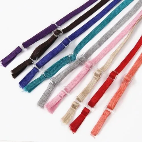 

10pair Assorted Color Spaghetti Ribbon Bra Strap 2/8"inch Width Bra Accessories WB39