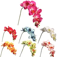 1 шт. цветок из искусственного шелка бабочка Орхидея Реалистичная 7 головок поддельный цветок DIY Свадебный декор