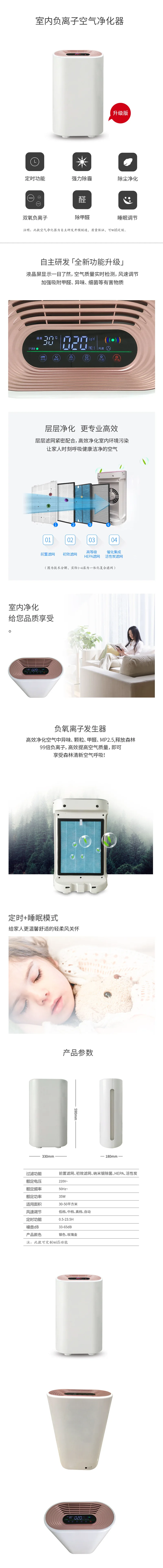 Xiaomi технология Электрический Очиститель Воздуха Hepa удаление формальдегида машина очистки воздуха очиститель воздуха домашний генератор отрицательных ионов