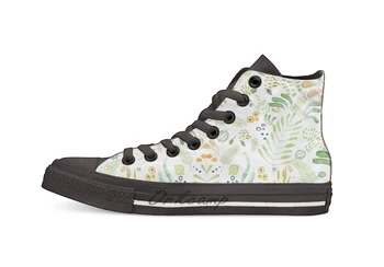 

lovely green Casual High Top Canvas shoes sneakers For Drop shipping