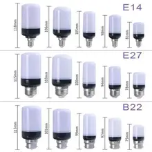 Светодиодный светильник-Кукуруза E27 E14 5736 SMD 12 Вт 9 Вт 7 Вт 5 Вт 3 Вт 20 30 46 81 100 светодиодный s 220 В Светодиодный прожектор без мерцания