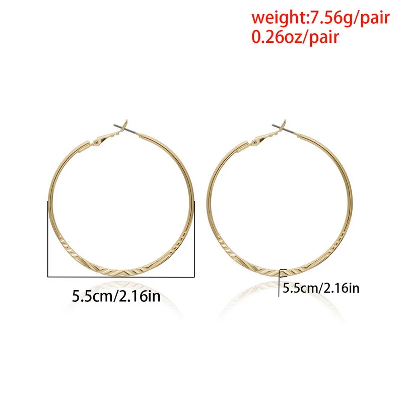 Большие круглые серьги-кольца для женщин, простые серьги Aros золотого и серебряного цвета, вечерние ювелирные изделия Pendientes RE48