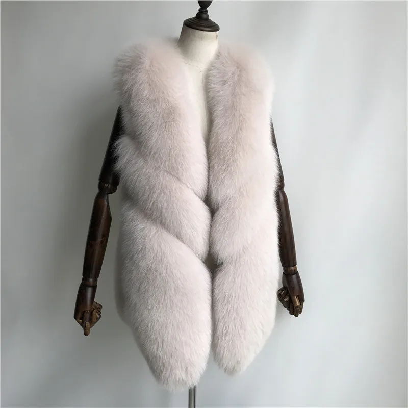 Натуральный Лисий мех жилет осень для женщин натуральный мех жилет зима высокое качество натуральный мех жилет леди