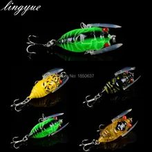 2016 Free Shipping 1pcs Hard Cricket Fishing Lure Plastic Cicada Crankbait Bait Lure 4CM/6G