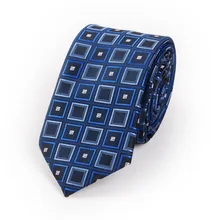 6,5 см Мужская Tie FashionPlaid жаккардовый галстук для Бизнес Свадебные