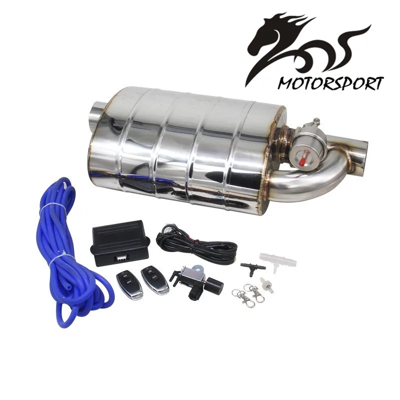 

Stainless Steel 2.5" Slant Outlet Tip 2.5"Inlet Weld On Single Exhaust Muffler with different sounds/Dump Valve Exhaust Cutout