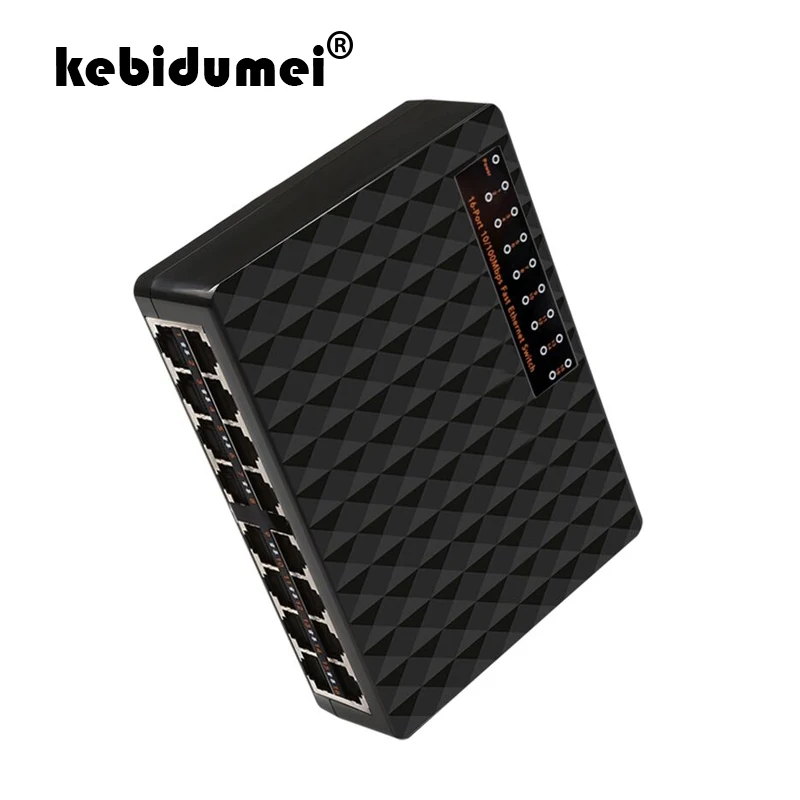 Сетевой коммутатор kebidumei с 16 портами 100 Мбит/с|Сетевые коммутаторы| |