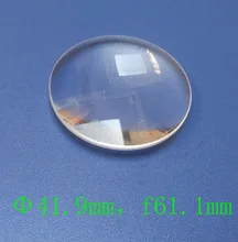 2pcs 41.9mm K9 Optical Glass Focal Length 61.1mm Optics Double Convex Lens for Physical Optics Experiment VR Glasses