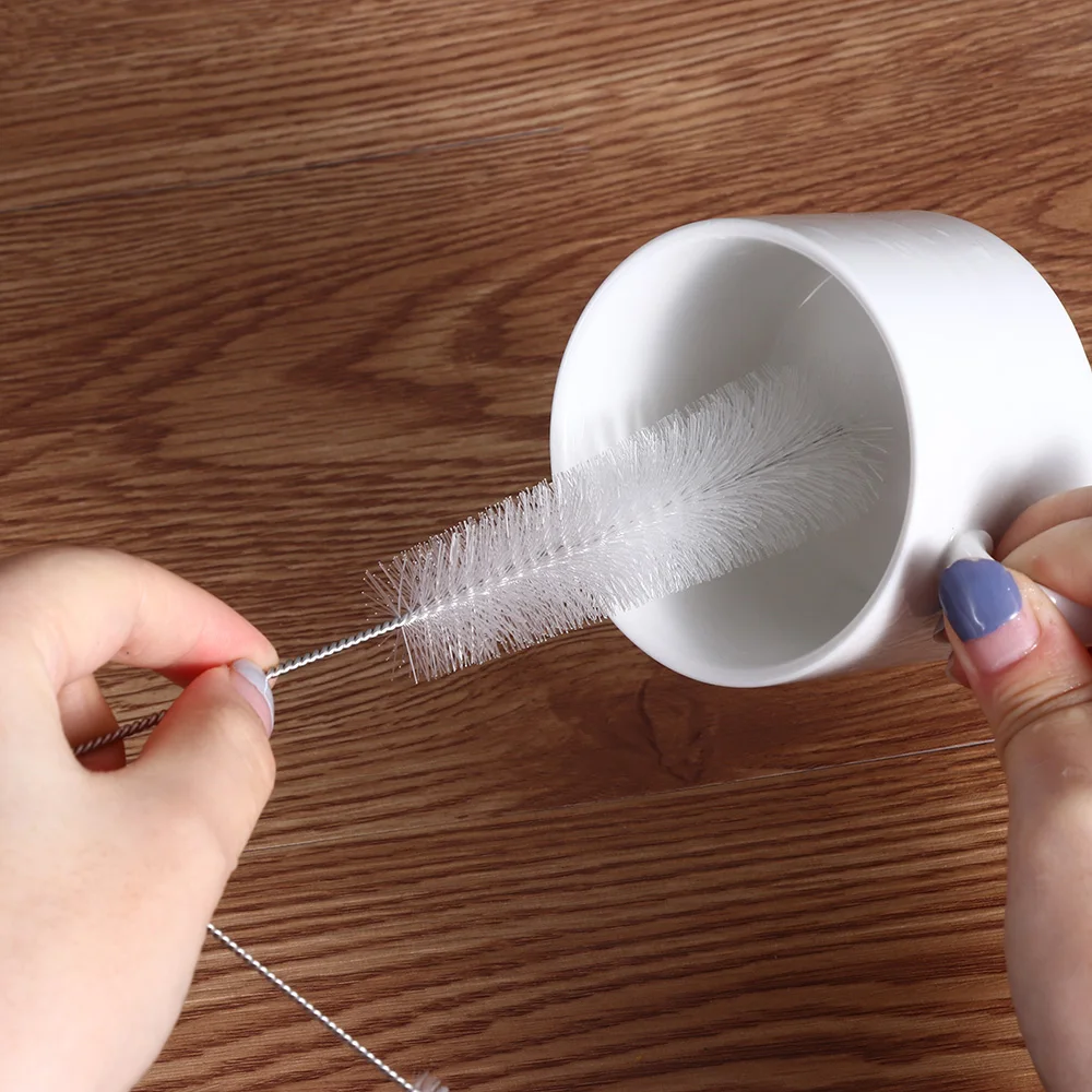 4pcs Wash Drinking Pipe Straw Brush Stainless Steel Straw Cleaning