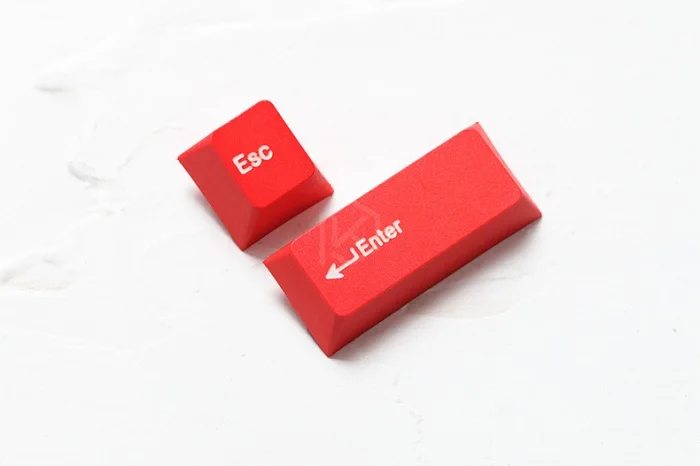 139 вишня Профиль Красный шрифт красящая лента для возгонки набор клавишных колпачков толстый pbt пластиковая клавиатура gh60 xd60 xd84 cospad tada68 rs96 zz96 87 104 fc660 - Цвет: Red Esc Enter x1