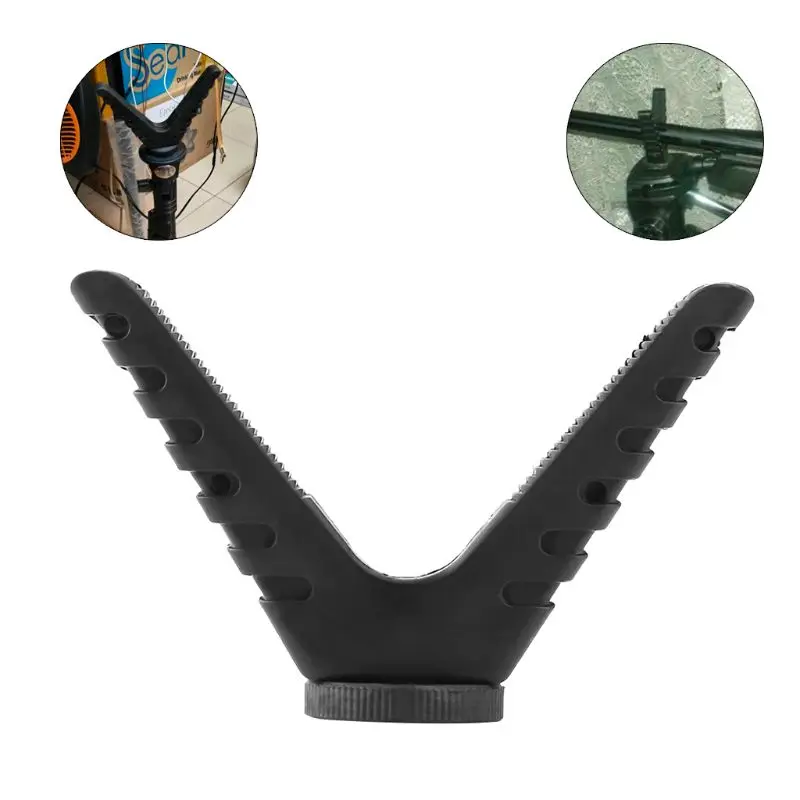 

1/4" V Yoke Black Mount Holder Camera Thread Shooting Stick For Monopod Tripod