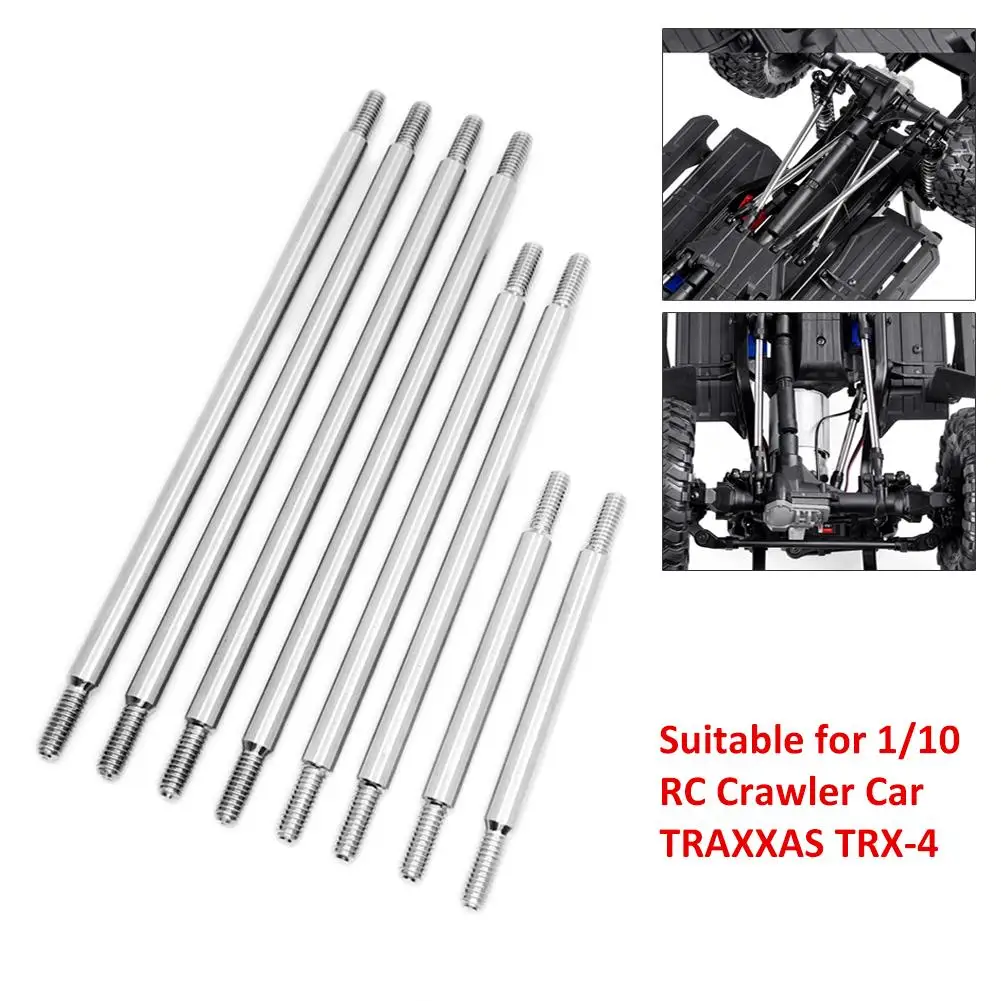 

new TRX4 Complete Stainless Steel Links 8 pcs Set for Traxxas TRX-4 324mm Wheelbase