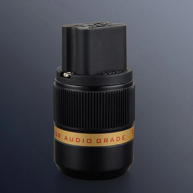 

Free shipping viborg VF502R 99.998% pure Copper Rhodium Plated AC 20A IEC Female Power Plug Connector