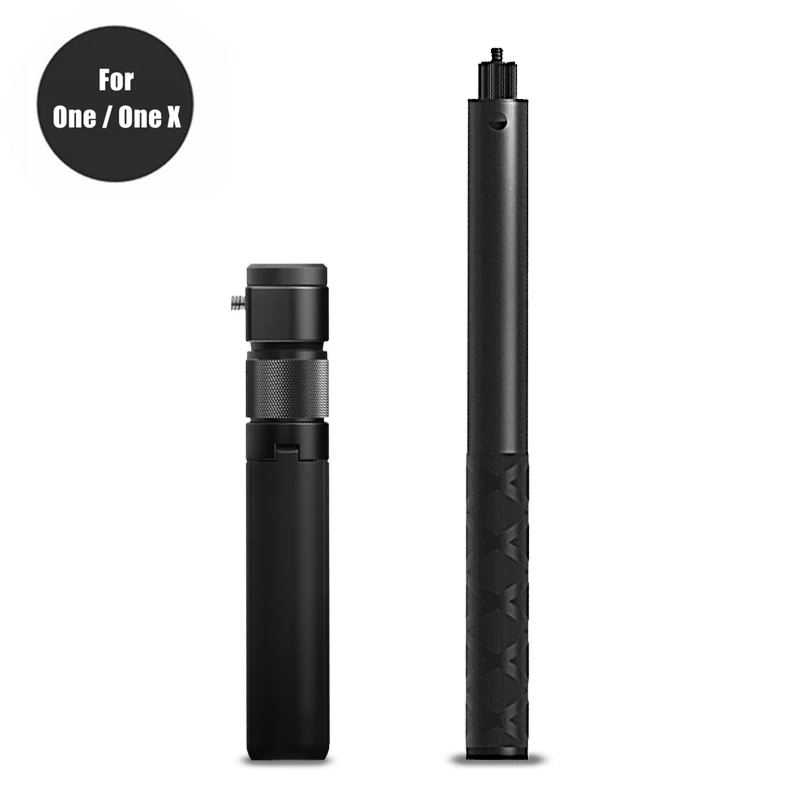Baratos Tiempo de disparo de bala extensión de monopié de aleación de aluminio + trípode de temporizador automático para cámara Insta360 ONE X insta 360
