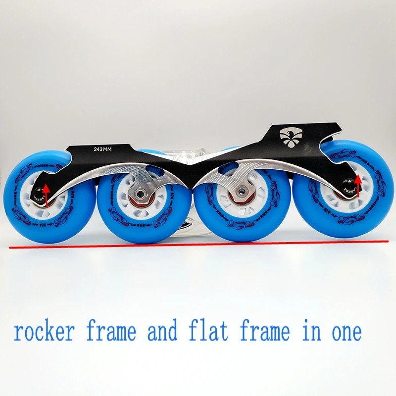 Бесплатная доставка рамка для роликов банан рама rockered и плоская в одном 243 мм|rockered