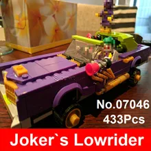 2017 Lepin 07046 Super Heroes Batman Movie Set The Joker s Lowrider Blocks Compatible 70906 Building