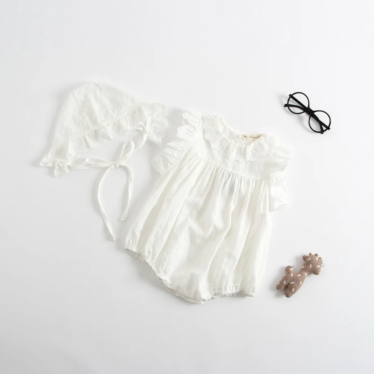 Baby Lace Rompers Newborn White Child Photography Lace Pure Cotton