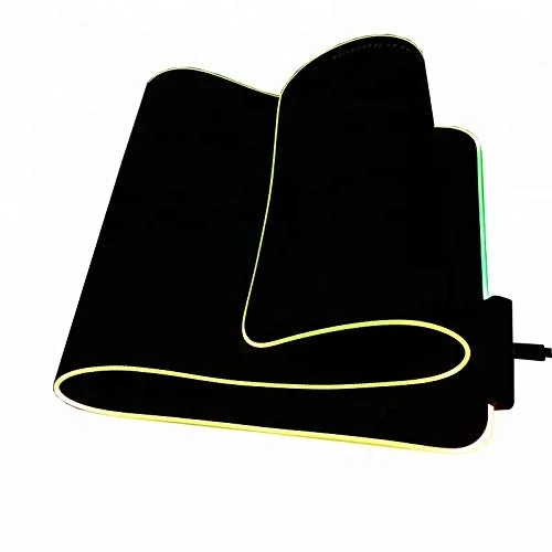 RGB игровой коврик для мыши большой толстый удлиненный светодиодный коврик для мыши с нескользящей резиновой основой мягкий коврик для компьютерной мыши для Mac book PC Lap