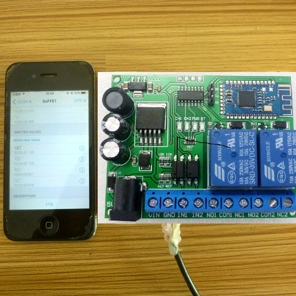 2ch IOS Android Bluetooth реле г 2,4 г RF беспроводной Дистанционное управление переключатель IOT модуль доска