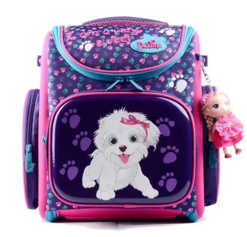 

Delune New European Children School Bag Girls Boys Backpack Cartoon Mochila Infantil Large Capacity Orthopedic Schoolbag
