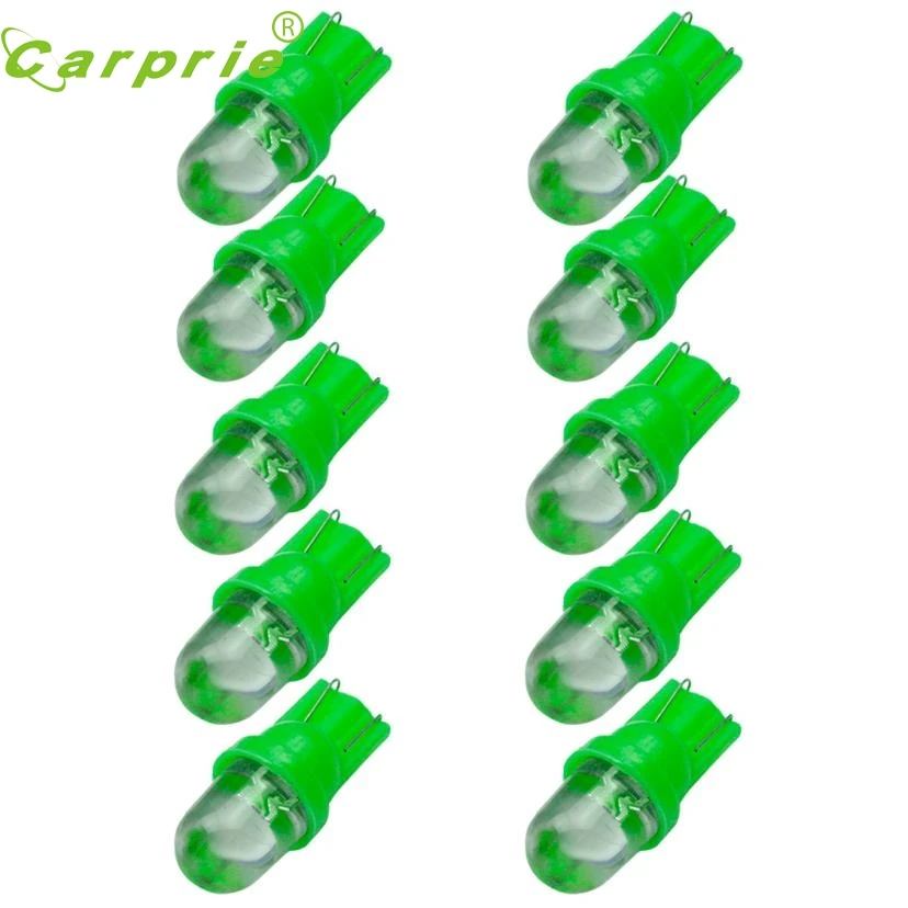 

Vehicle 10pcs white T 10 W5W LED Car Wedge Light SideNumber Plate Lamp Bulb DC12V Green Ap29