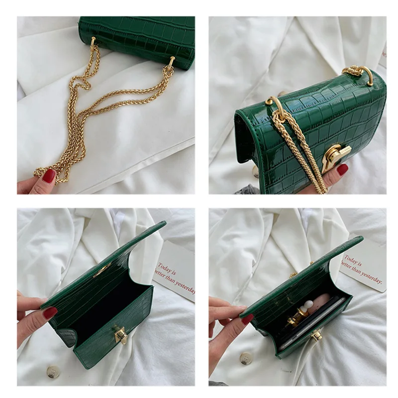 Women fashion Bags Stone pattern PU Leather Shoulder Messenger Bag Lady Crossbody Mini Bag Female Crown Evening Bags with chain Women fashion Bags Stone pattern PU Leather Shoulder Messenger Bag Lady Crossbody Mini Bag Female Crown Evening Bags with chain