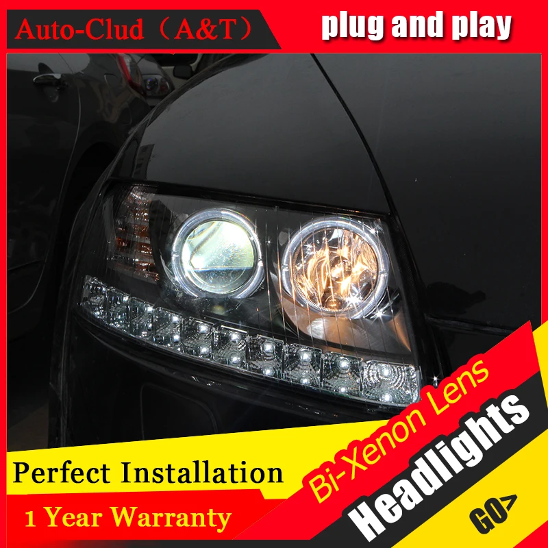 Auto Clud Car Styling for Audi A6 C5 Headlights 2005 2008 A6 LED Headlight DRL Lens