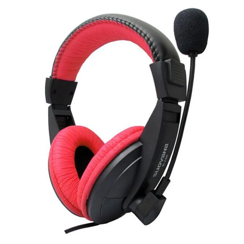 Yangmaile headphone gaming headset earphones Big Headphones Deep Bass for PC Computer Gamer Professional Earphone Microphone z8 - Color: Red