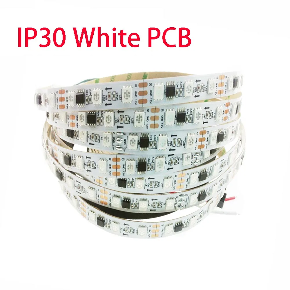Светодиодная лента ws2811 5 м IC Vedio show индивидуально Адресуемая ip30 водонепроницаемая
