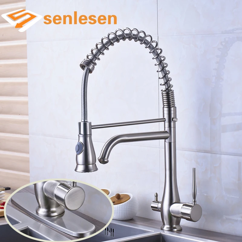 

Wholesale and Retail High Quality Best Design Dual Handles Kitchen Sink Mixer Faucet