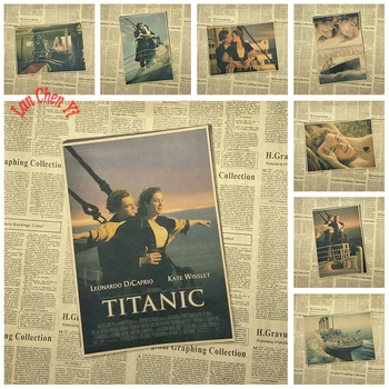 

Multiple awards Vintage Nostalgic Classic Titanic Kraft Paper Poster Cafe Creative wallpaper Interior Decoration