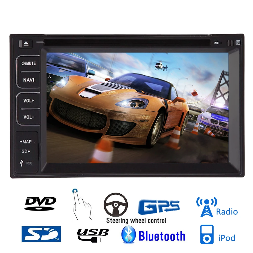 Системы Sub MP4 3D сенсорного экрана с логотипом универсальный автомобильный DVD