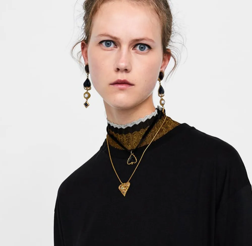 Miwens Za новейший 26 дизайнов винтажное длинное ожерелье с камнем из металлической смолы для женщин Бохо Этническая мода высокое качество ювелирные изделия A810
