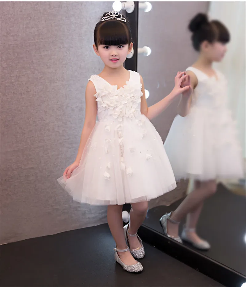 Новинка года; роскошное платье принцессы в европейском стиле для девочек; цвет белый, розовый, красный; милое платье в Корейском стиле на свадьбу, день рождения