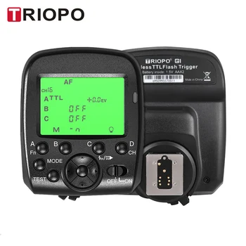 

TRIOPO G1 Dual TTL Wireless Trigger with Widescreen LCD Display 1/8000s HSS 2.4G Wireless Transmission 16 Channels