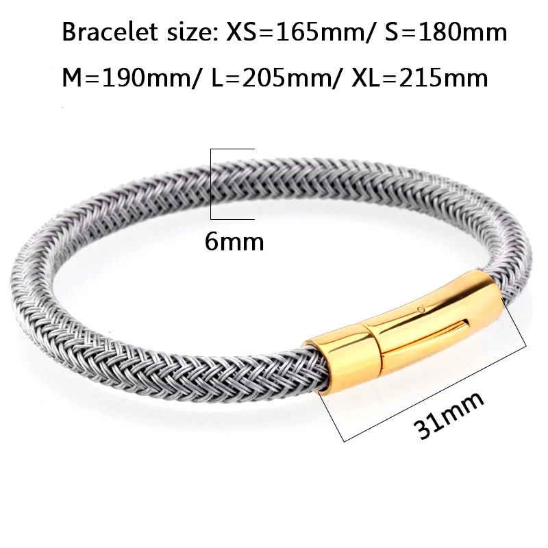 Мужские браслеты mcllroy браслеты 6 мм стальная Веревка Цепь Титановый стальной браслет Пара Любовь Браслеты из нержавеющей стали erkek bileklik