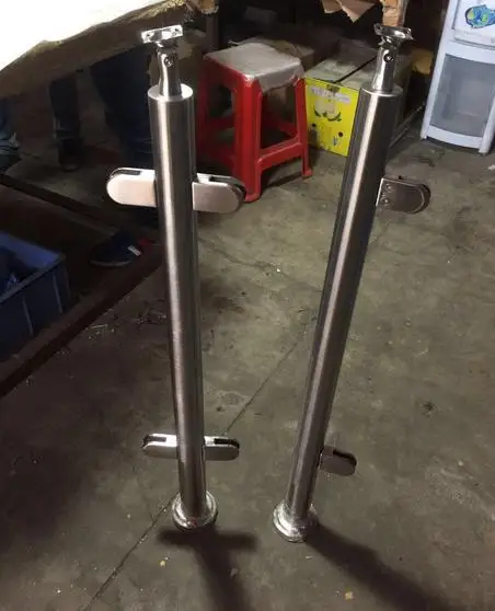 

freeshipping 950mm SJC5085 stair armrest 201 stainless steel guardrail railing brushed solid small cross-bars steel wire