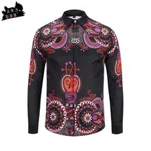 AC& DBZ, новинка, Мужская Роскошная рубашка, подиум, шоу, стиль, ветер, принт, рубашка, модная, осень и зима, мужская повседневная рубашка с длинным рукавом